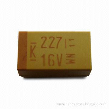 Tantalum Capacitor with 2,000hrs Lifespan Test and 4 to 50V Voltage Rate